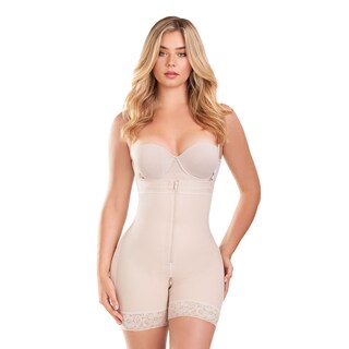 Foto 1 | Foto 1 | Faja Strapless Cierre Tipo Short Power Secret con Realce Invisible color Beige