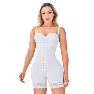 Foto 1 | Foto 1 | Faja Colombiana Strapless Broches Tipo Short Power Secret Mujer Blanco