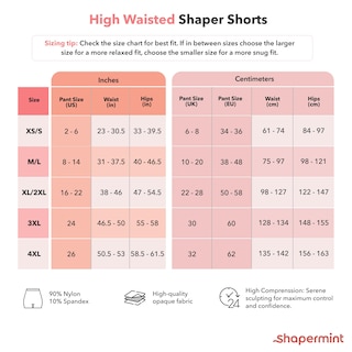 Foto 2 | Foto 2 | Pantalones Cortos Moldeadores de Cuerpo Shapermint de Cintura Alta Negros - Venta Internacional
