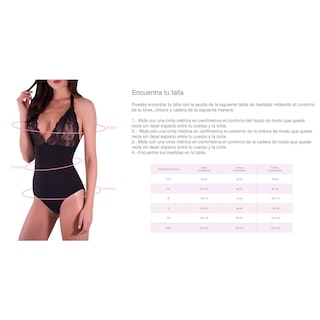 Foto 4 | Foto 4 | Body Fedra Lencería con Encaje I Love Shape M3025 Rojo