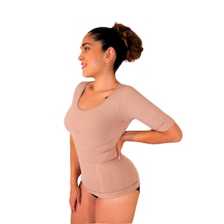 Foto 1 | Foto 1 | Camiseta Faja Modeladora para Dama con Mangas Nude I Love Shape