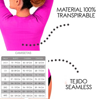 Foto 4 | Foto 4 | Camiseta Faja Modeladora para Dama con Mangas color Rosa I Love Shape