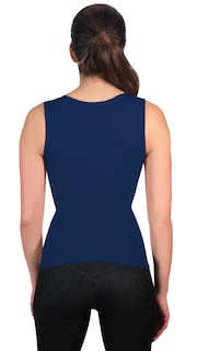 Foto 4 | Foto 4 | Camiseta Faja Modeladora para Dama Sin Mangas color Azul I Love Shape