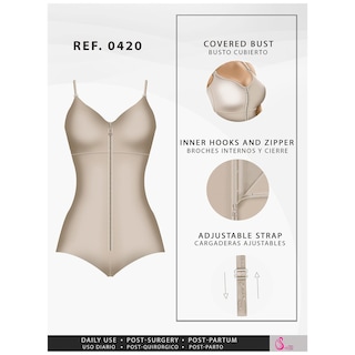 Foto 3 | Foto 3 | Salome 0420 Fajas Colombianas Moldeadoras Uso Diario Con Bra