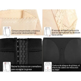Foto 3 | Foto 3 | Panty Short Faja Mujer Colombiana Postparto Moldeadortalla M Eo Safe Imports Esi-21168 Negro