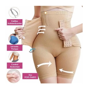 Foto 4 | Foto 4 | Panty Faja Short Belug Reductora Moldeadora Doble Compresión Nude M/l