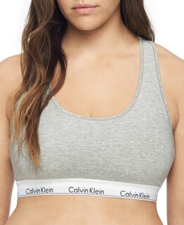 Foto 1 | Foto 1 | Bralette Calvin Klein de Algodón sin Forro Gris Jaspeado - Venta Internacional