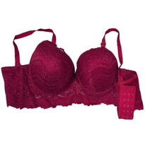 Brasier Tipo Bustier Rose Girl con 6 Ganchos color Rojo