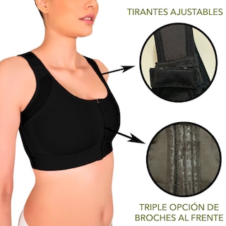 Foto 5 | Foto 5 | Brasier Corrector de Postura I Love Shape M 2091 color Negro