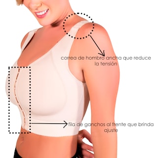 Foto 8 | Foto 8 | Brasier Modelador Copas Moldeadas Soporta Espalda 2131
