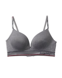 Foto 2 | Foto 2 | Bralette Tommy Hilfiger Sin Costuras, Ligeramente Forrado, Gris Jaspeado - Venta Internacional.