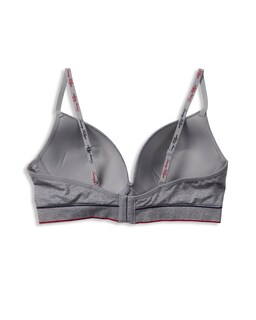 Foto 3 | Foto 3 | Bralette Tommy Hilfiger Sin Costuras, Ligeramente Forrado, Gris Jaspeado - Venta Internacional.