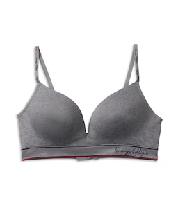 Foto 2 | Foto 2 | Bralette Tommy Hilfiger Sin Costuras, Ligeramente Forrado, Gris Jaspeado - Venta Internacional.