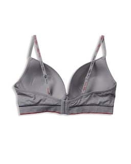 Foto 3 | Foto 3 | Bralette Tommy Hilfiger Sin Costuras, Ligeramente Forrado, Gris Jaspeado - Venta Internacional.