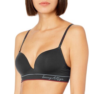 Foto 1 | Foto 1 | Bralette Tommy Hilfiger Para Mujer, Sin Costuras, Ligeramente Forrado, Negro - Venta Internacional.
