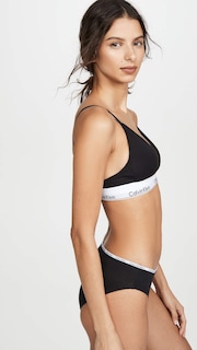 Foto 4 | Foto 4 | Bralette Calvin Klein, Moderno, De Algodón, Ligeramente Forrado, Negro - Venta Internacional.