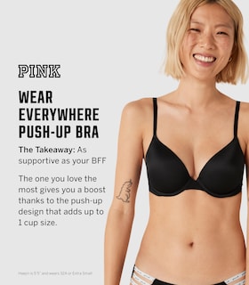 Foto 4 | Foto 4 | Sujetador Victoria's Secret Pink Wear Everywhere Push Up 32b Negro - Venta Internacional.