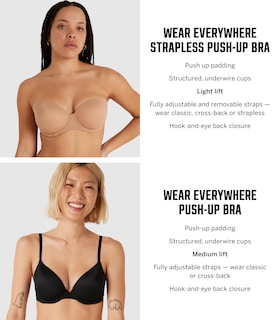 Foto 5 | Foto 5 | Sujetador Victoria's Secret Pink Wear Everywhere Push Up 32b Negro - Venta Internacional.