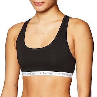 Foto 1 | Foto 1 | Bralette Calvin Klein Para Mujer Con Logotipo En Forma De Carrusel, Talla Pequeña, Color Negro - Venta Internacional.