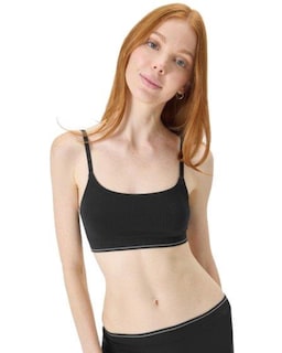 Foto 1 | Foto 1 | Bralette Florence De Mills Cozy Crush Sin Costuras, Color Negro, Talla L - Venta Internacional.