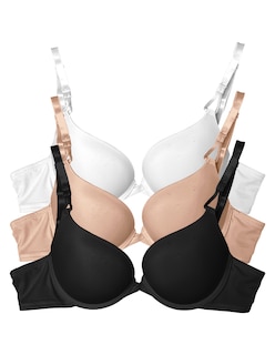 Foto 1 | Foto 1 | Paquete 3 Brasier Doble Push Up Tatys Fashion Aumenta Hasta 2 Tallas