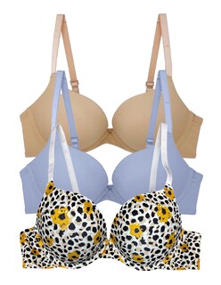 Foto 2 | Foto 2 | Brasier Doble Push Up Tatys Fashion, Aumenta Hasta Dos Tallas, Pack Con 3 Bras