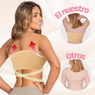 Foto 5 | Foto 5 | Brasier Push Up Strapless Sin Tirantes Y Invisible Bra 3 Piezas