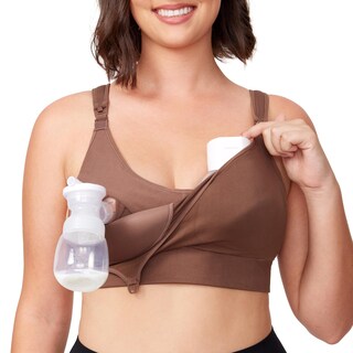 Foto 1 | Foto 1 | Sujetador Momcozy, De Licra, Manos Libres, Con Acolchado Fijo, Color Chocolate - Venta Internacional.