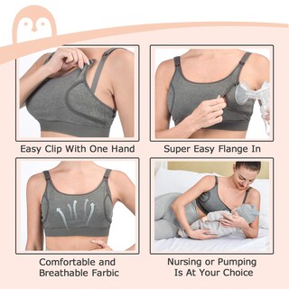 Foto 5 | Foto 5 | Sujetador Momcozy Pumping Bra, Manos Libres, 2 Unidades, Algodón - Venta Internacional.