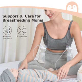 Foto 2 | Foto 2 | Sujetador Momcozy Pumping Bra, Manos Libres, 2 Unidades, Algodón - Venta Internacional.