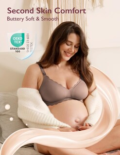 Foto 2 | Foto 2 | Sujetador De Lactancia Momcozy Seamless Pregnancy Maternity Marrón Oscuro - Venta Internacional.