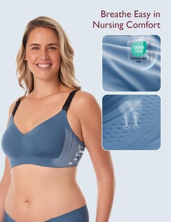 Foto 4 | Foto 4 | Sujetador De Lactancia Momcozy 3.0 Jelly Strip Lift Support Nordic Blue - Venta Internacional.