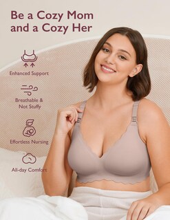 Foto 7 | Foto 7 | Sujetador De Lactancia Momcozy Seamless Pregnancy Maternity Brown - Venta Internacional.