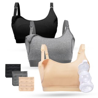 Foto 1 | Foto 1 | Sujetador Momcozy Pumping Bra, Manos Libres, 3 Unidades, Algodón - Venta Internacional.