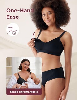 Foto 5 | Foto 5 | Sujetador De Lactancia Momcozy Yn21 Pregnancy Sleep Black - Venta Internacional.