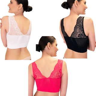 Foto 2 | Foto 2 | Kit 3 Fresh Bra con Encaje I Love Shape 2101 Multicolor