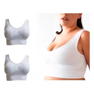 Foto 2 | Foto 2 | Set de Top para Dama 1 de Control + 1 de Descanso + Panty de Regalo Blanco I Love Shape