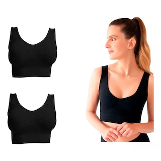 Foto 2 | Foto 2 | Kit 2 Bra Fresh: 1 De Control + 1 De Descanso Y Panty De Regalo Negro I Love Shape M2224+2024 Ch