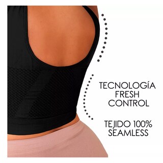 Foto 5 | Foto 5 | Kit 2 Bra Fresh: 1 De Control + 1 De Descanso Y Panty De Regalo Negro I Love Shape M2224+2024 G