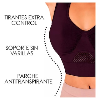 Foto 4 | Foto 4 | 2 Brasier Fresh y un Panty I Love Shape M2224+2024 color Vino para Mujer