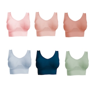 Foto 1 | Foto 1 | Kit De 6 Bra Fresh Control Colores Verano I Love Shape M2024 Xg