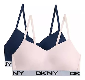 Foto 2 | Foto 2 | Brasier Dkny Mujer 2 Pzs Ajustable Copas Removibles Skyline Pearl Cream