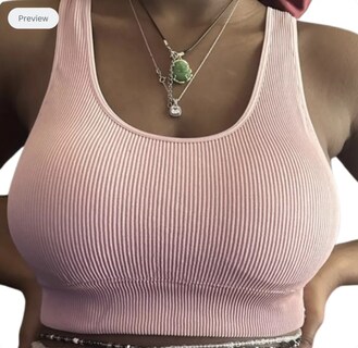 Foto 5 | Foto 5 | Top Gap Body Bra Mujer 2 Pack Seamless Brasier Copas Removibles Azul Rosa