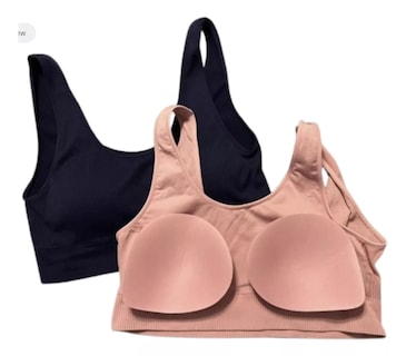 Foto 4 | Foto 4 | 2 Tops Gap Body Seamless Bra Dama Brasier Copas Removibles Oscuro