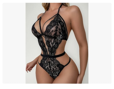 Foto 1 | Foto 1 | Lencería Encaje Sexy Mujer Baby Doll Negro