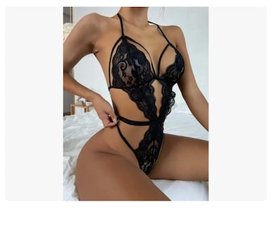 Foto 3 | Foto 3 | Lencería Encaje Sexy Mujer Baby Doll Negro