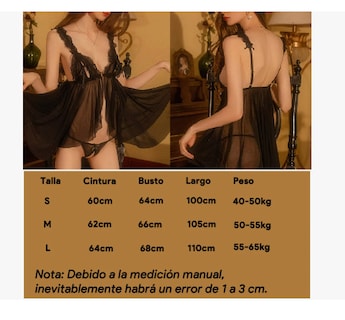 Foto 2 | Foto 2 | Conjunto Sensual De Encaje Pijama Y Ropa Interior Para Mujer