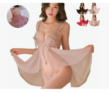 Foto 1 | Foto 1 | Conjunto Sensual De Encaje Pijama Y Ropa Interior Para Mujer
