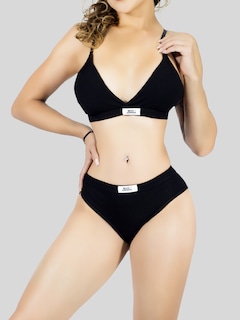Foto 5 | Foto 5 | Set De Lencería Mujer Brasier Y Calzón Cómodo Casual Set.i-1007 Negro Juego De Ropa Interior Dama
