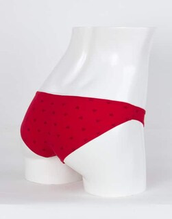 Foto 2 | Foto 2 | Ropa Interior Para Dama Calzón Bikini Rojo-triángulos Twins